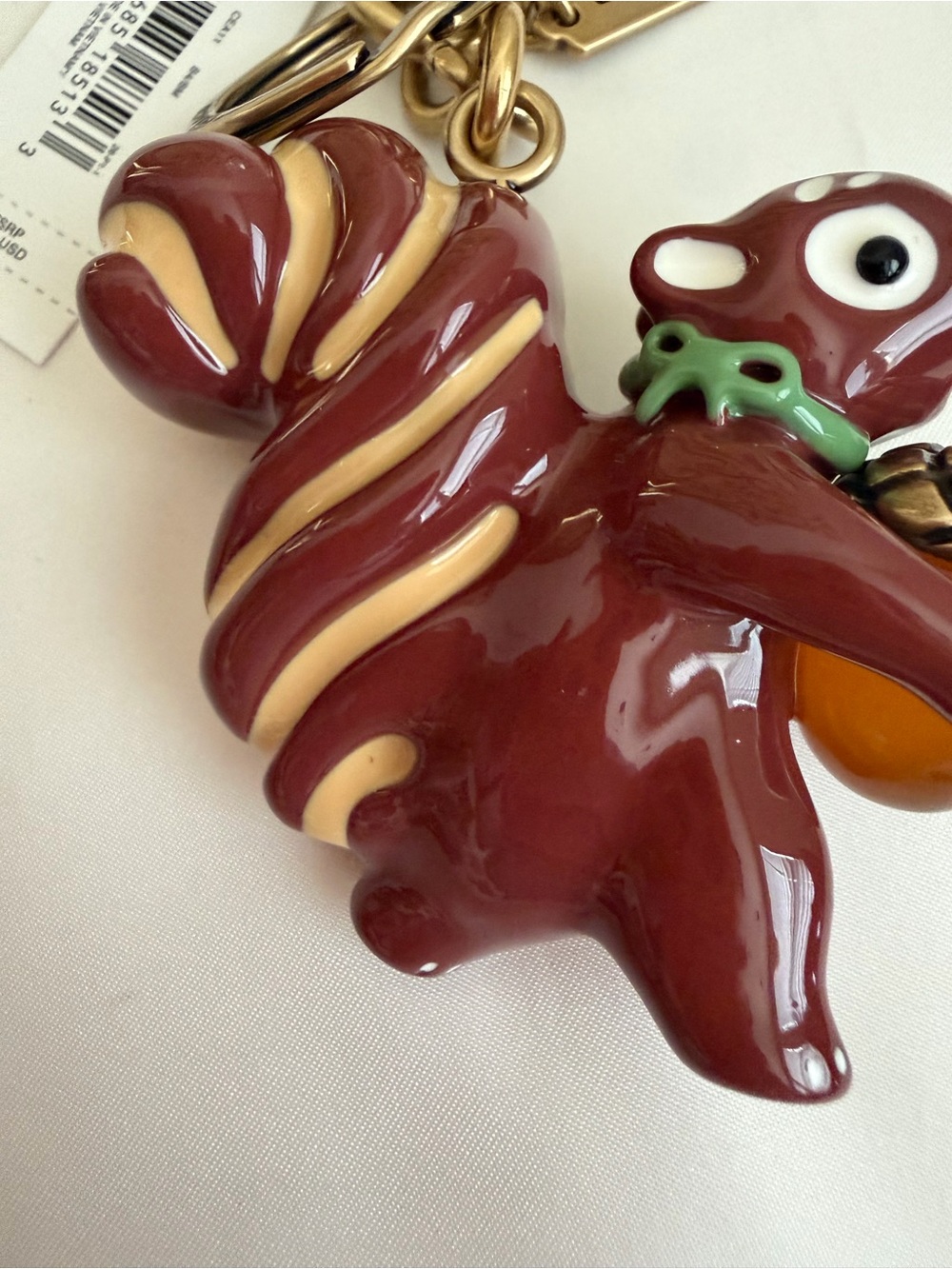 Coach Squirrel Keychain Charm NWT HTF - Picture 5 of 7